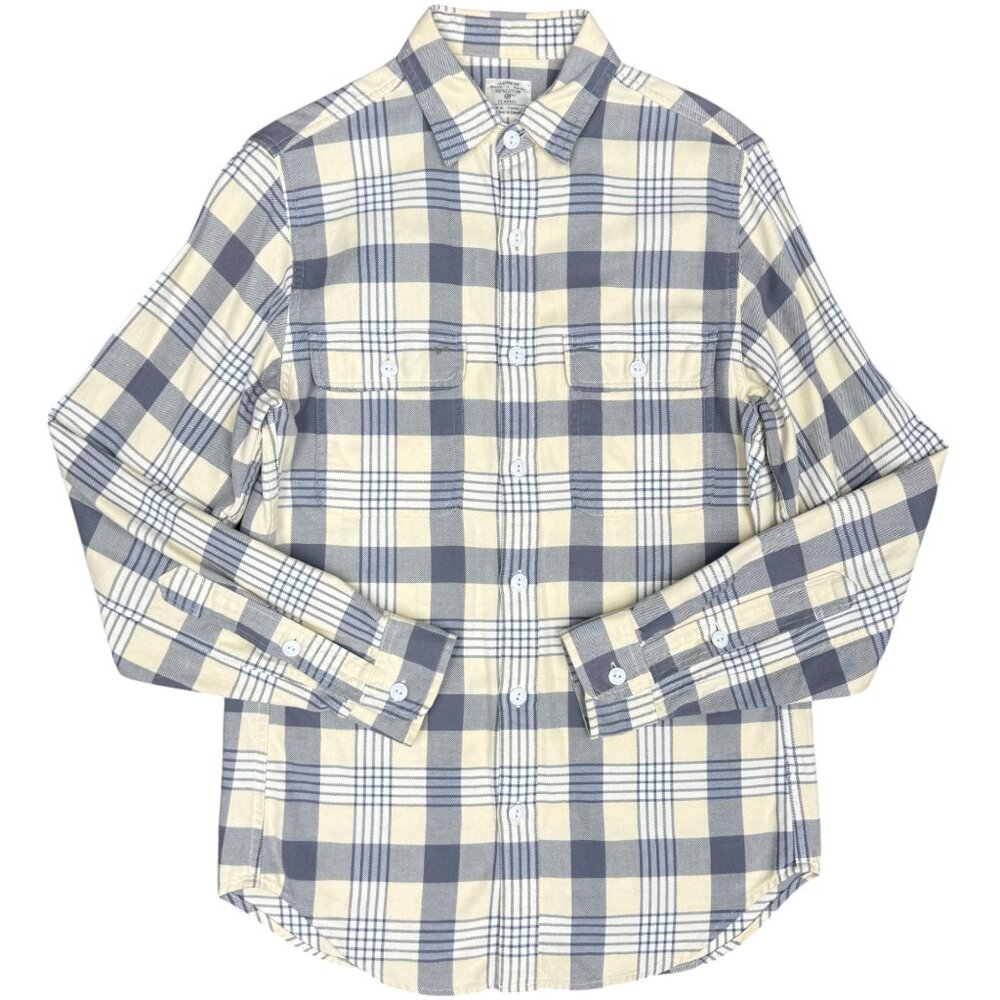 EUC Men's J. CREW Flannel Plaid Button‎ Down Long Sleeve Shirt | Size XS
